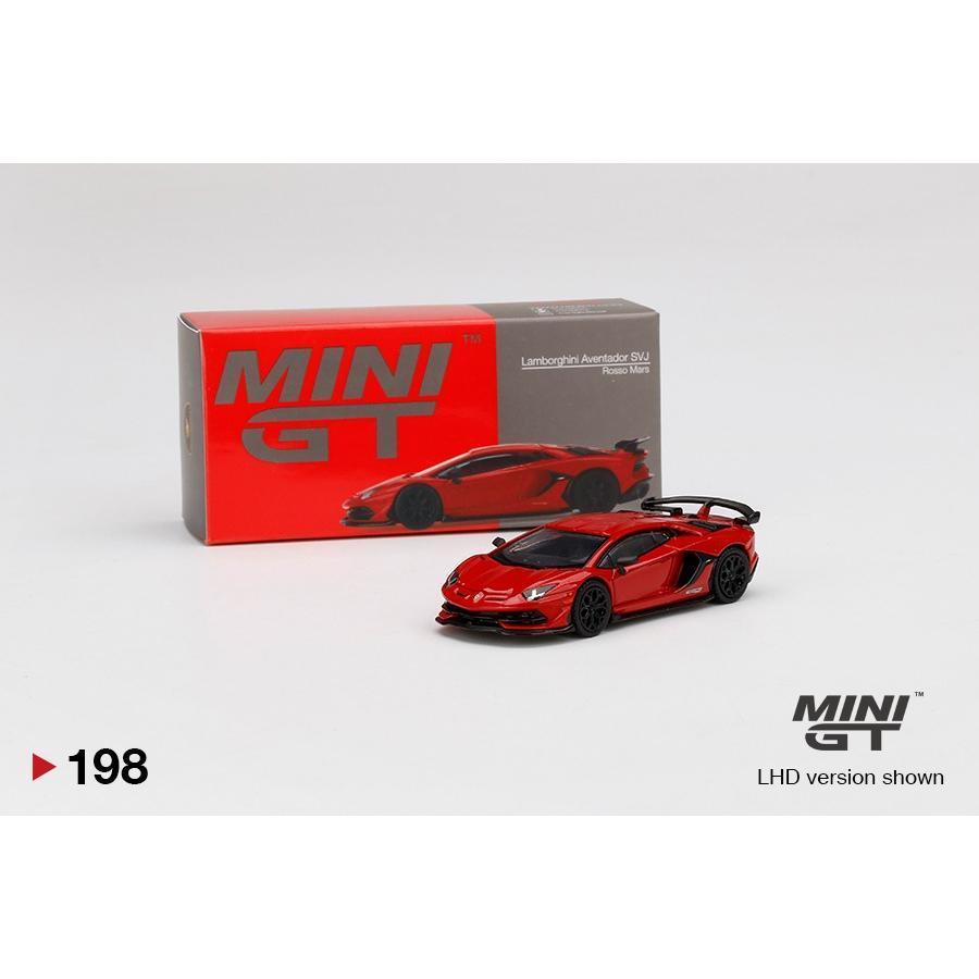 Mini GT 198 Lamborghini Aventador SVJ Rosso Mars
