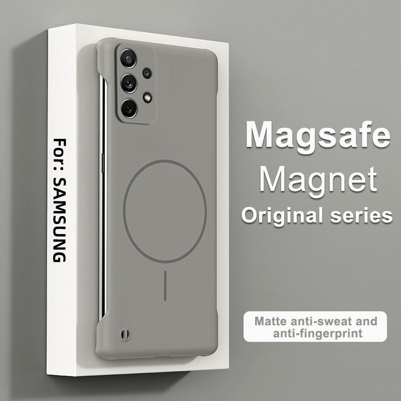 Case Tanpa Bingkai untuk Samsung A72 A52 A52S A32 4G 5G Ultra-tipis Matte Hard PC Pengisian Nirkabel