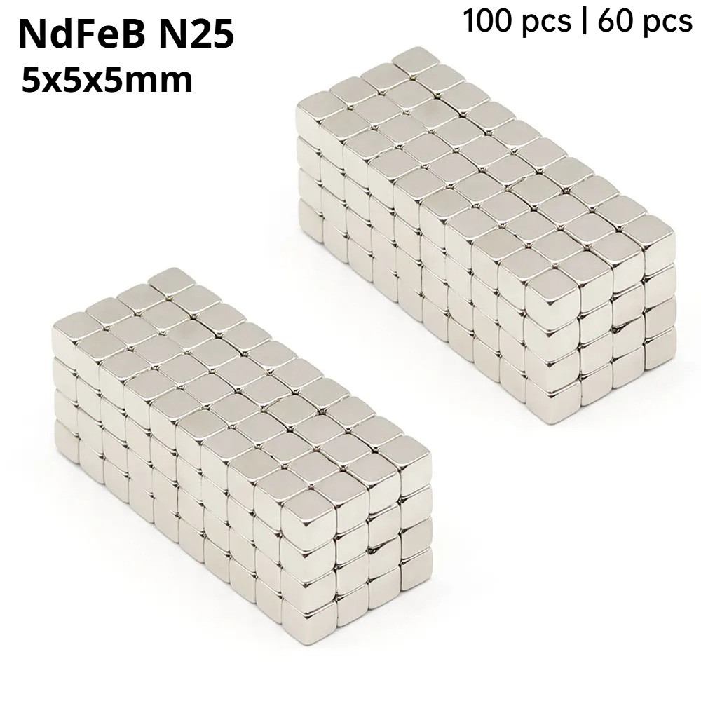 Strong Magnet  Neodymium NdFeB N35 5x5x5mm Magnet Kotak Kecil - OR