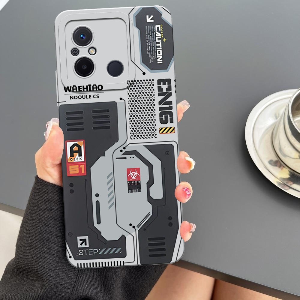 [BC01] Case Untuk Xiaomi Redmi 12C - Motif Mesin CPU Cyberpunk - Softcase Pro Camera, Casing HP, Pel