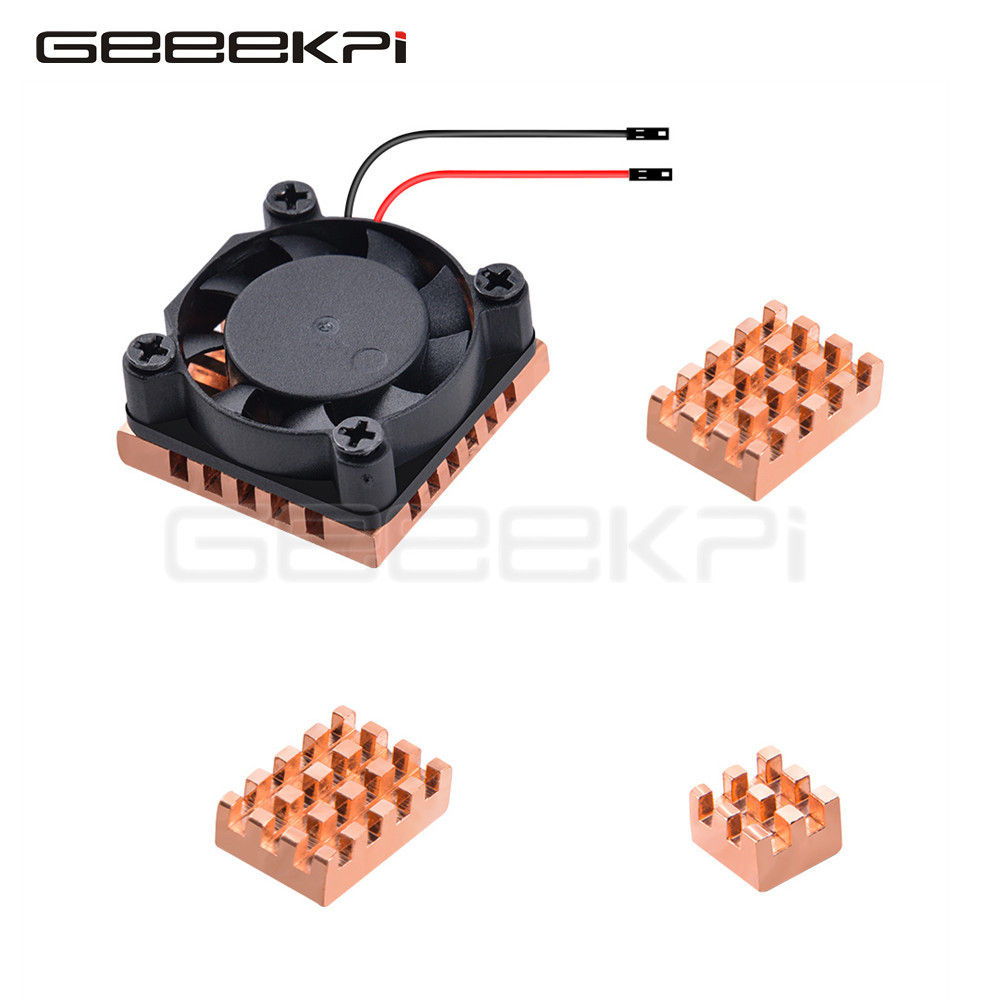 GeeekPi Orange Pi 5 PLUS  Copper Heatsinks with Orange pi 5 Plus Cooling Fan  Heat Sinks Box