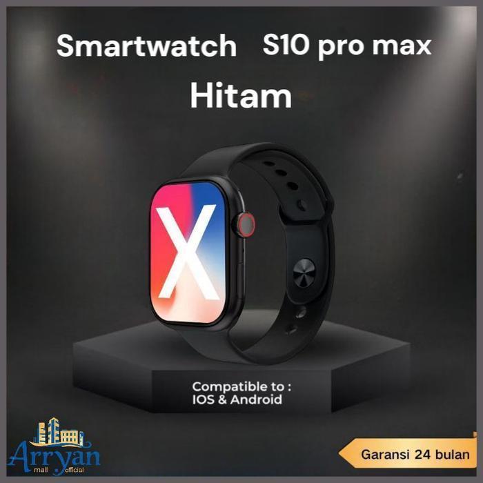 Samsung Smartwatch Laxasfit S10 pro max Original Layar 46 mm Amoled Bluetooth - Hitam