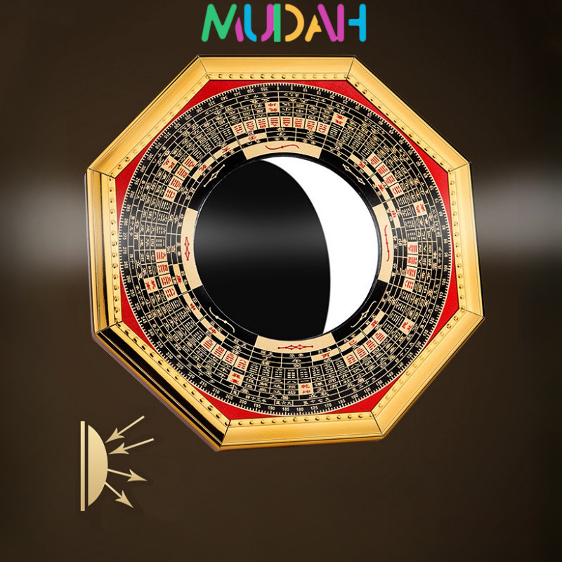 Kaca Patkua Ba Gua Cekung/Cembung Fengshui Ba Gua Patkua Cermin