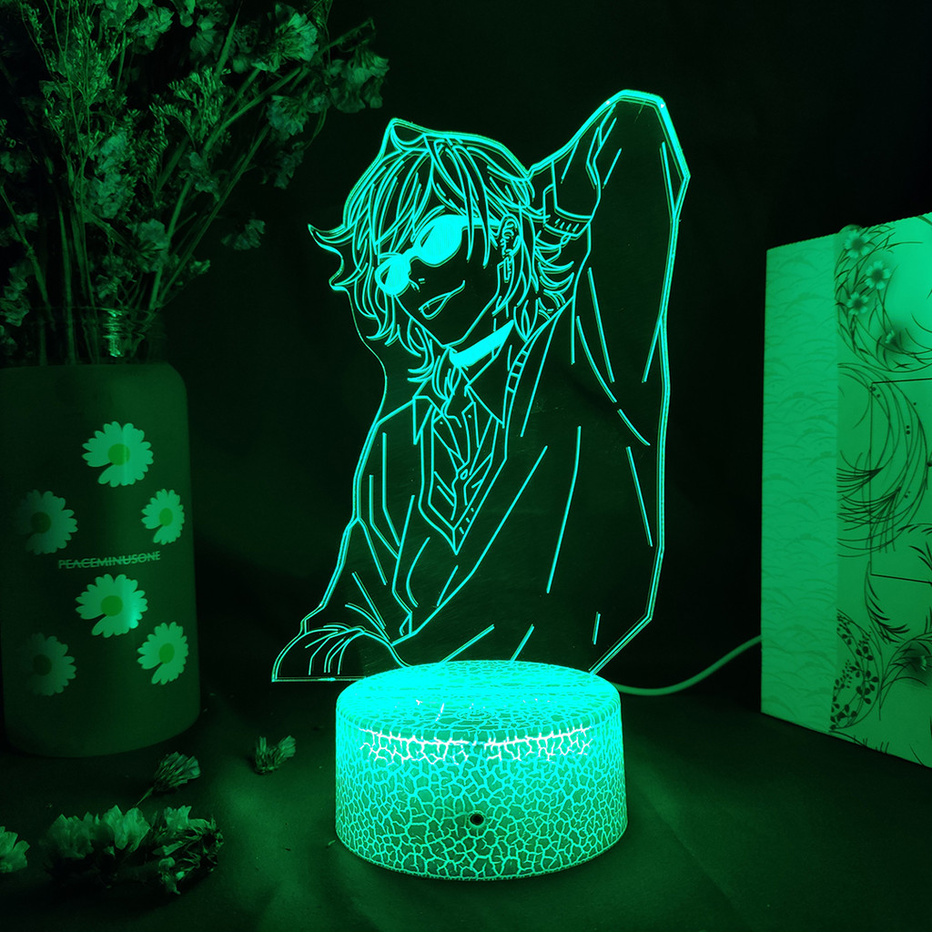 Ayato Yuri Figure Nightlight 3D Acrylic Anime Lamp ristmas Gift for Harajuku Girl Bedside table Deco