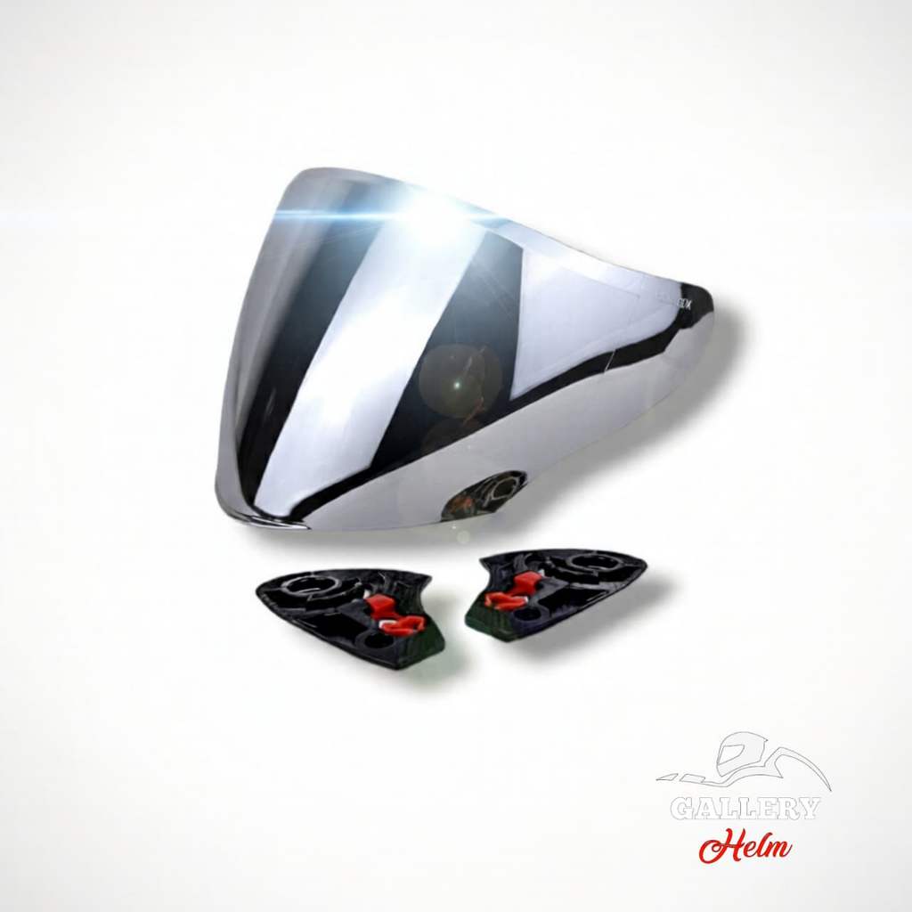 VISOR VENOM SILVER KYT GALAXY, DJ MARU, DJ MAXI | VISOR FLAT TERBARU