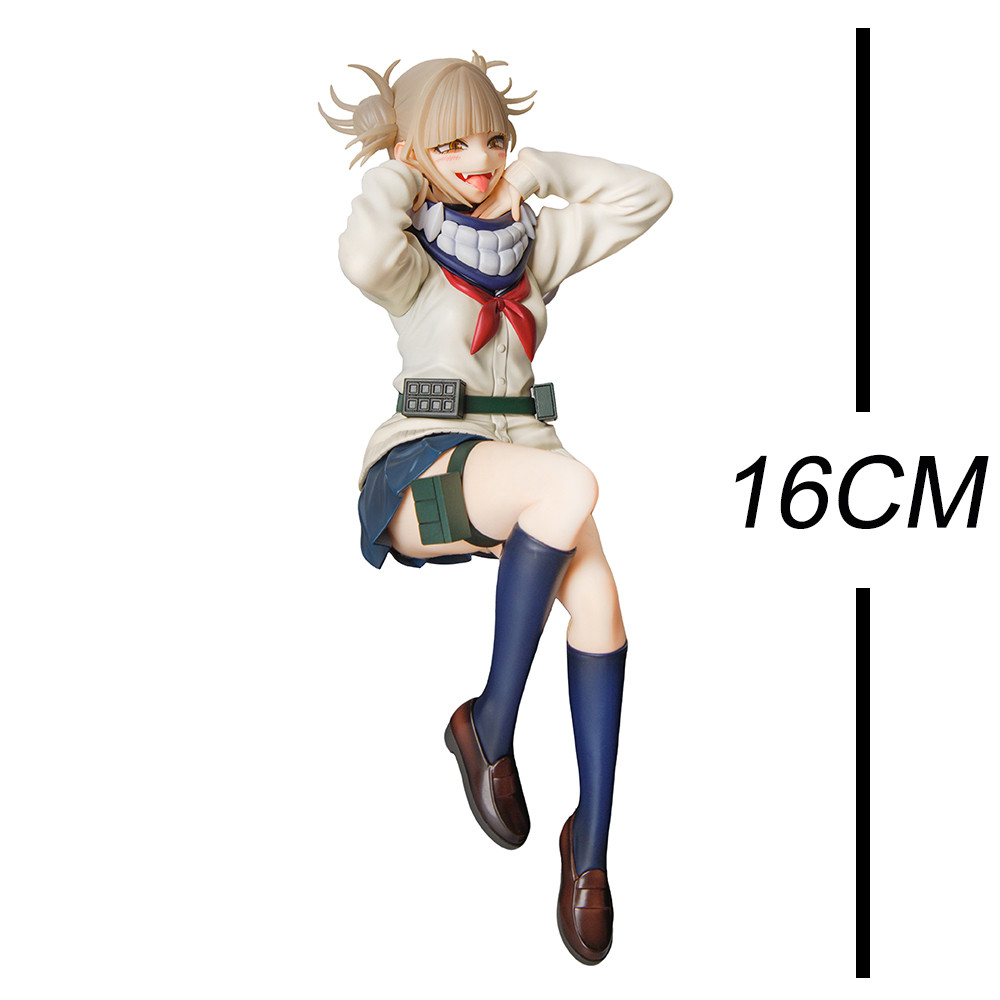 Anime MHA Figure Toga Himiko Action Figures Standing Toga Himiko Figurine PVC Beauty Models Look Up 