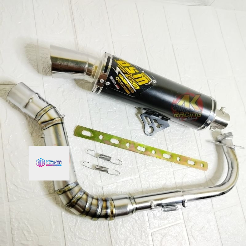 Knalpot Samlong DSM Fullset in 38 Untuk Motor Matik Beat Scoopy Genio Vario Mio Fino X-Ride Mioj Var