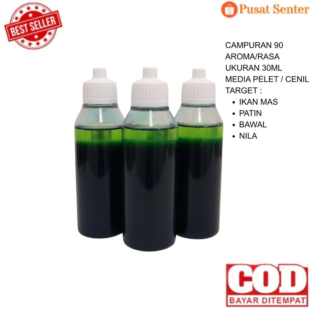 Esen Aroma Ikan Campuran Umpan 90 Rasa Essen Essence Ukuran 30ml Oplosan Terbaik Premium Ikan Tombro