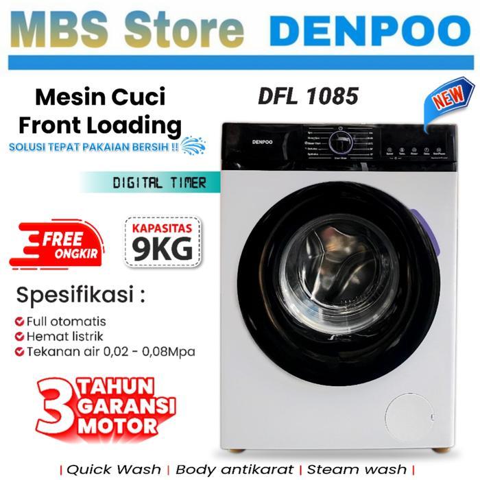 Mesin Cuci Front Loading Denpoo DFL 1085 G - DFL1085-9KG