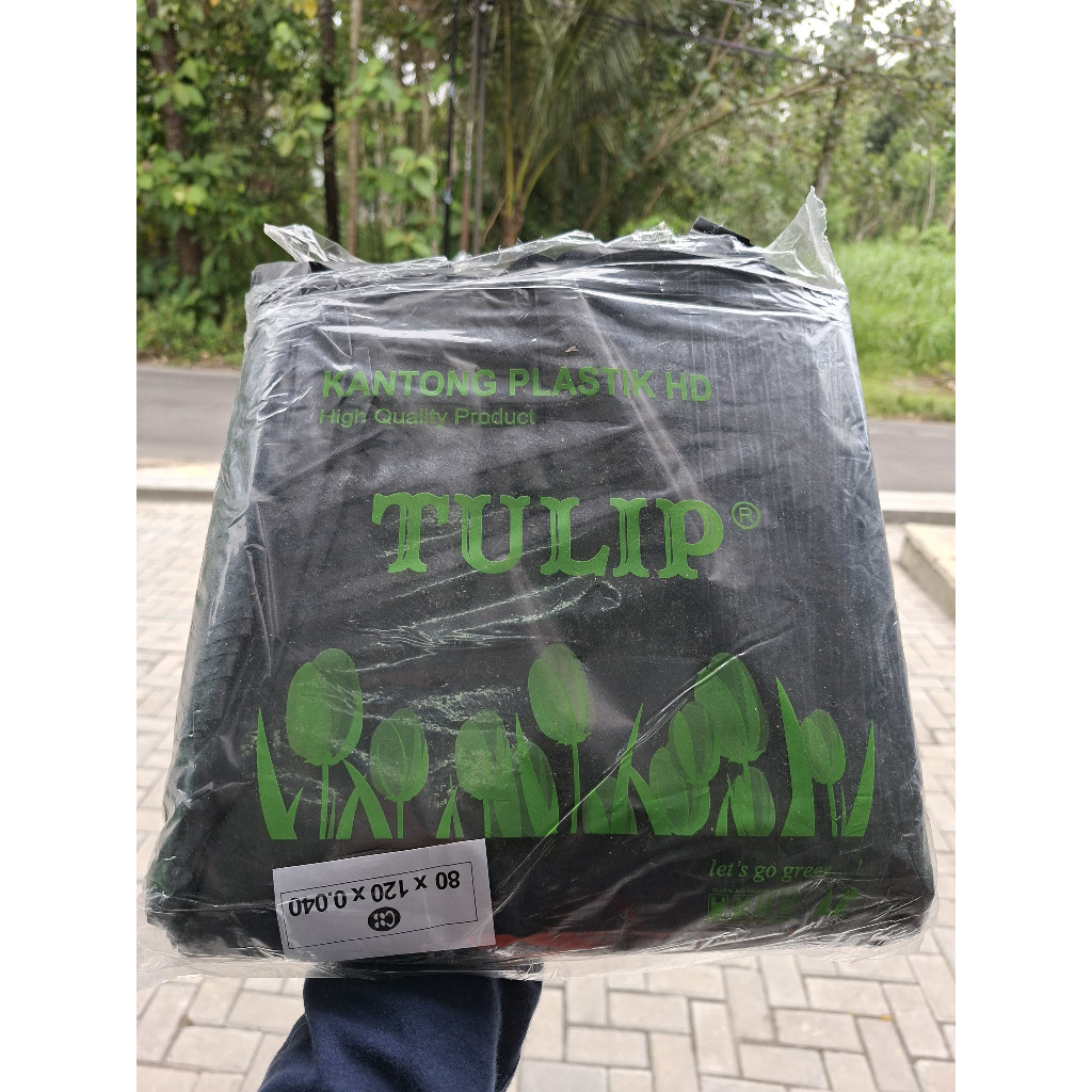 Plastik sampah hitam jumbo besar