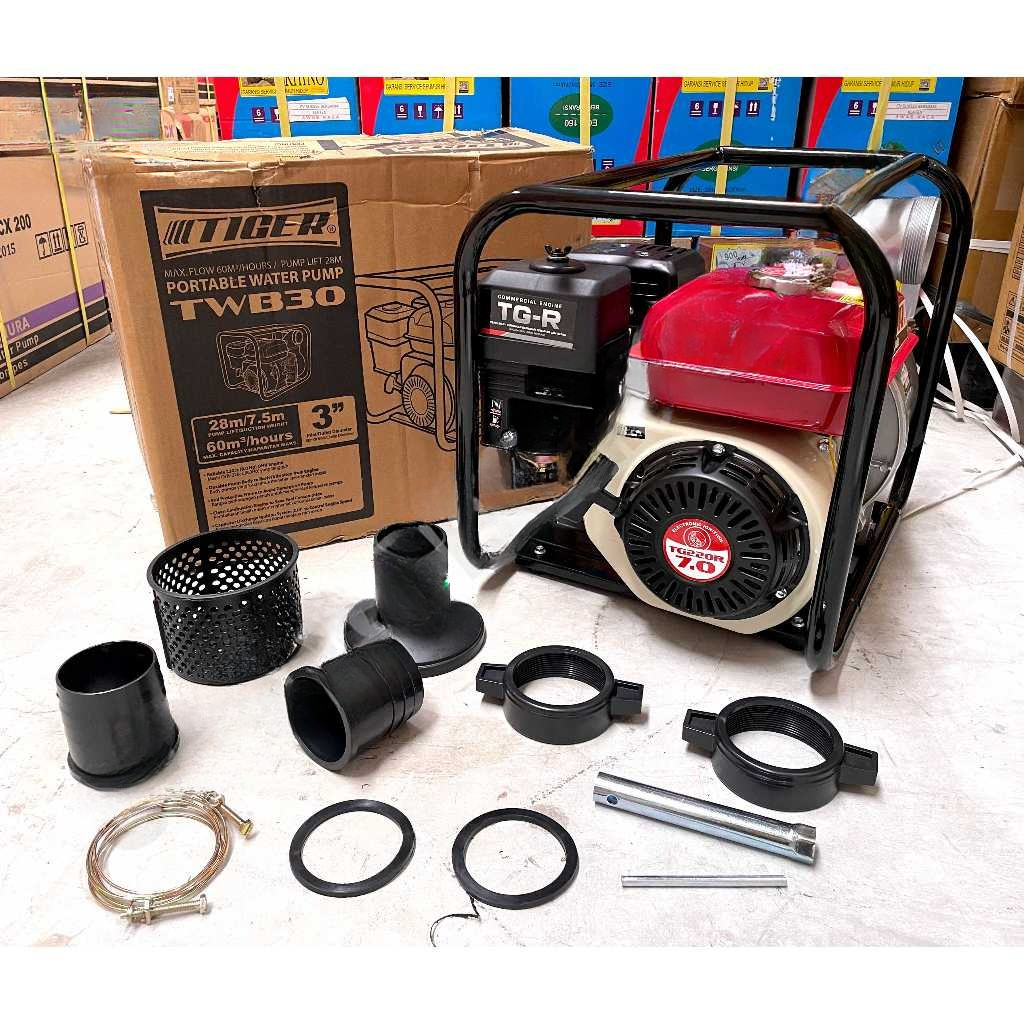 Pompa Alkon Water Pump TIGER TGP50 2" / Water Pump TIGER TGP80 3" - Pompa Air Sawah 2 3 Inch - Mesin