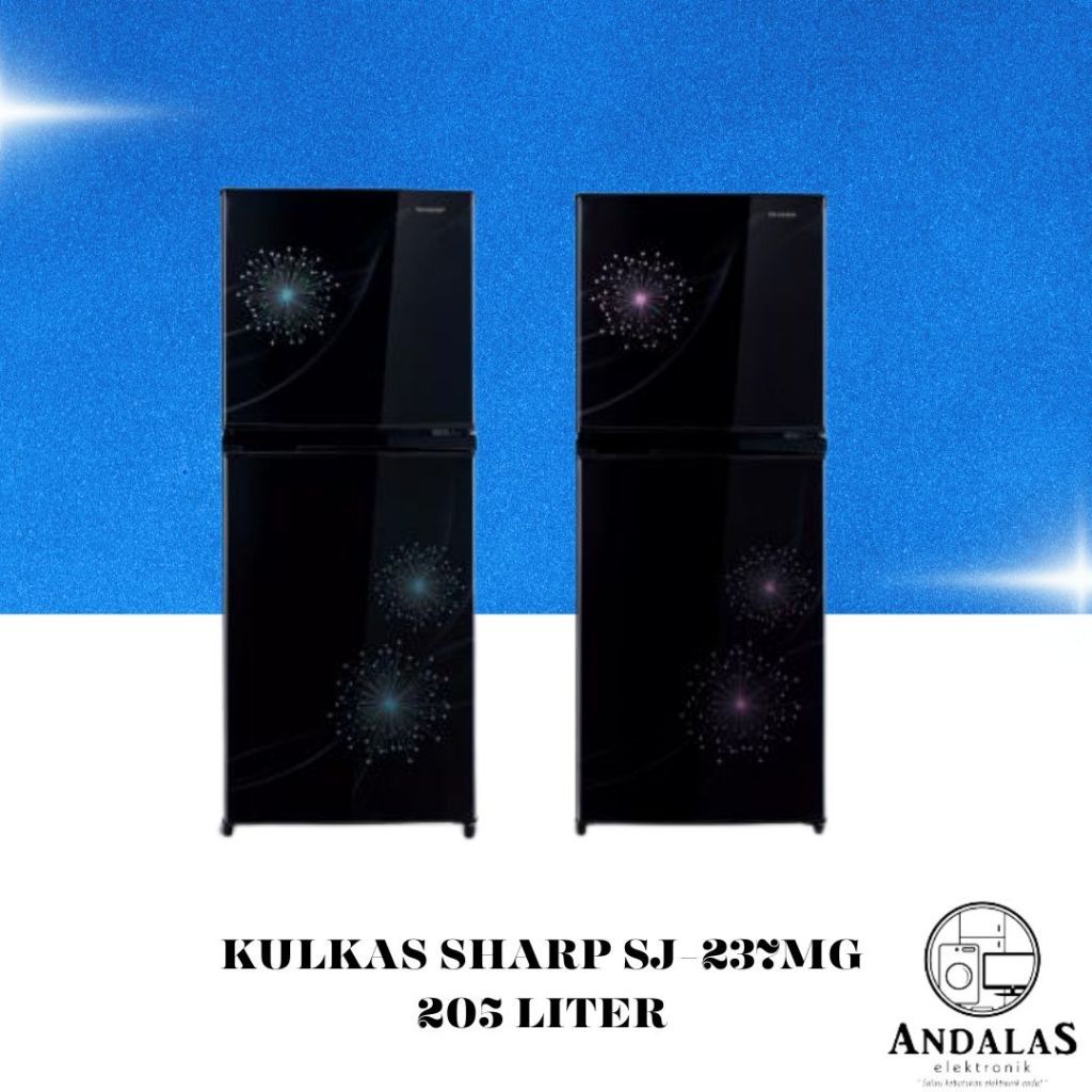 KULKAS SHARP SJ237MG SJ-237MG LEMARI ES 2 PINTU SJ 237 MG 187LITER 130WATT 237MG