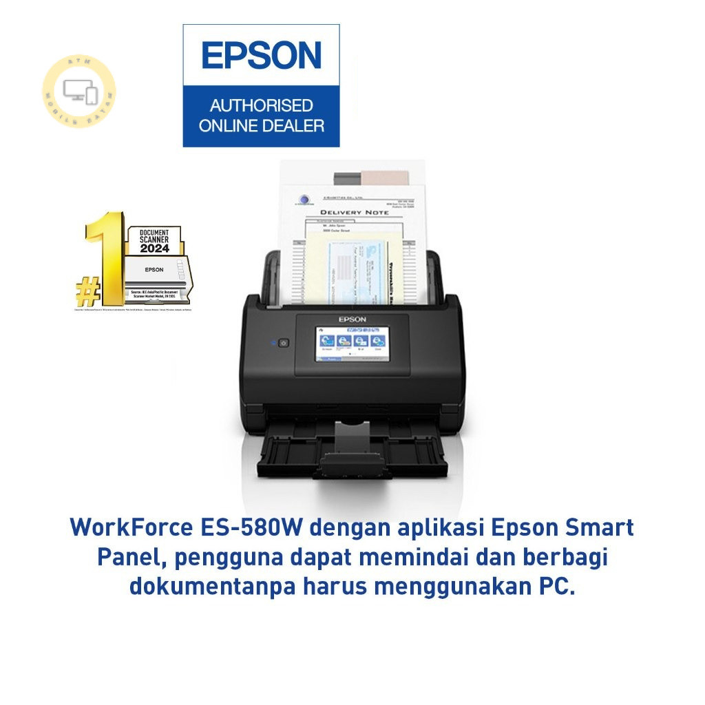 Epson Scanner ES580W ES-580W ADF 100 sheets USB WiFi