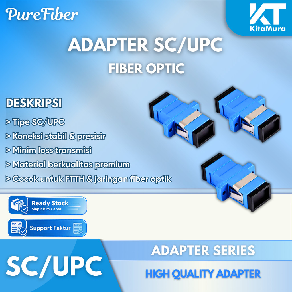 Adapter Fiber Optic SC APC UPC FTTH ODP OTB