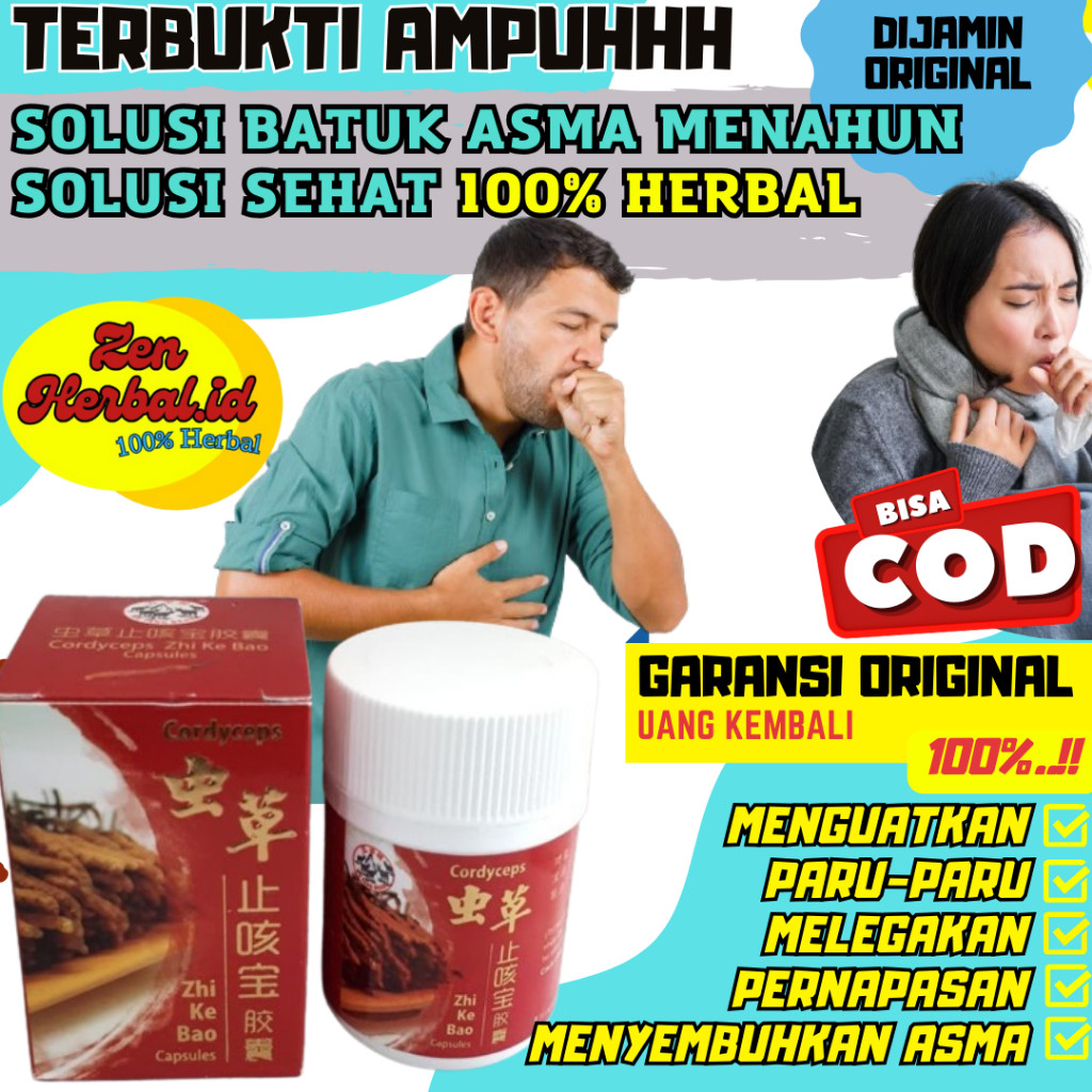 Tong Tianhe TM Original Impor Dari China Cordyceps cotdyceps zhikebao Zhi Ke Bao Obat Batuk Sesak Na
