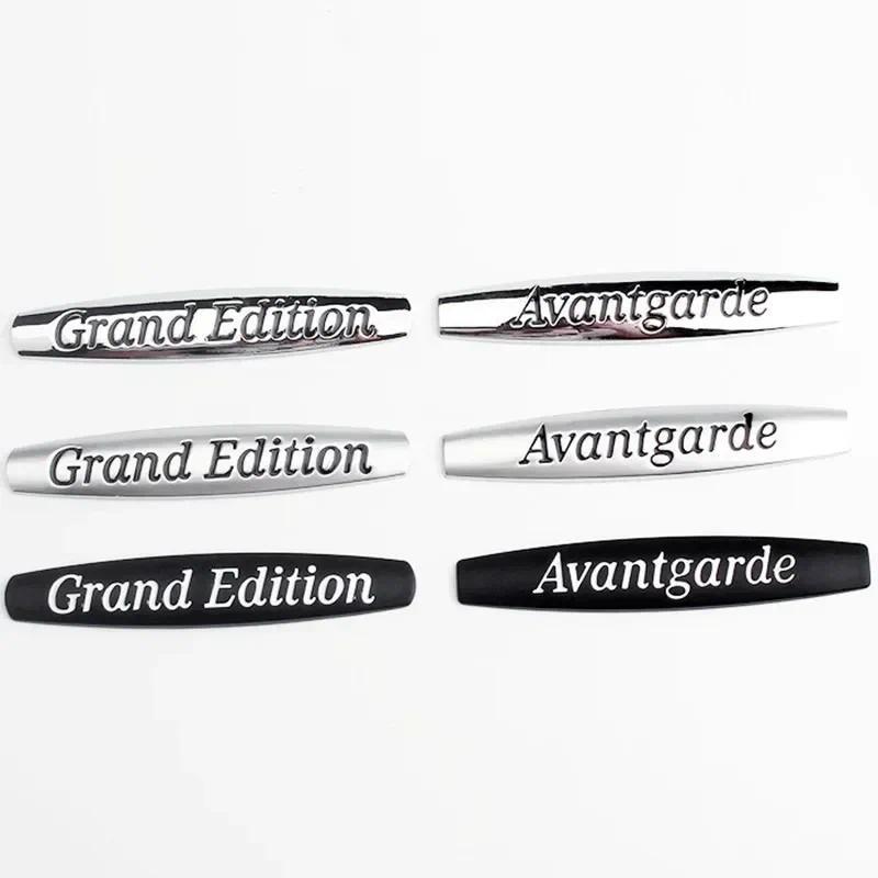 3D Metal Grand Etion Avantgarde Letters Side Fender Emblem Badge Sticker Decals for Mercedes Benz W2