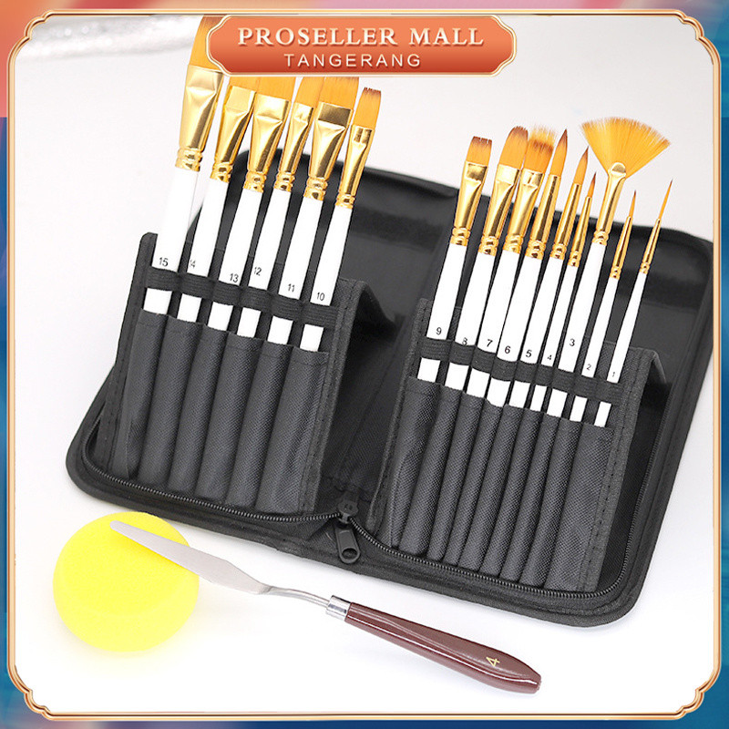 Inkology|| Kuas Lukis Kecil 1 Set / Brush Lukis Set / Kuas Lukis Brush / 1 Set Kuas Lukis / Art Brus