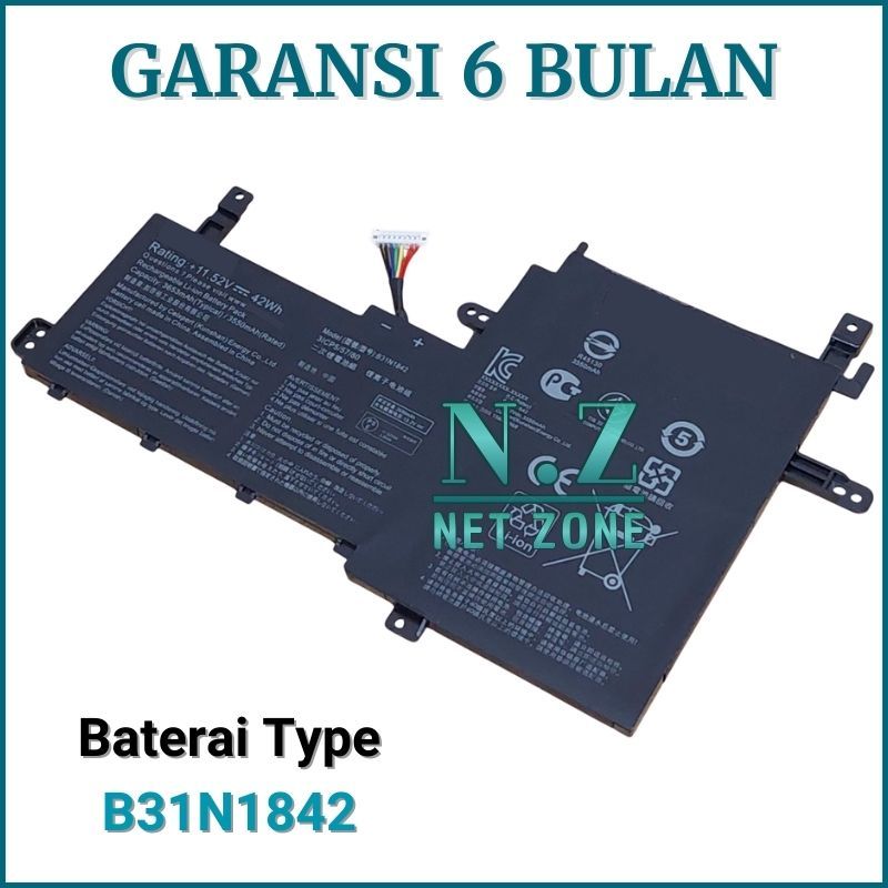 Baterai Laptop Asus VivoBook 15 M513U M513UA M513 M513I M513IA B31N1842 -NZONE