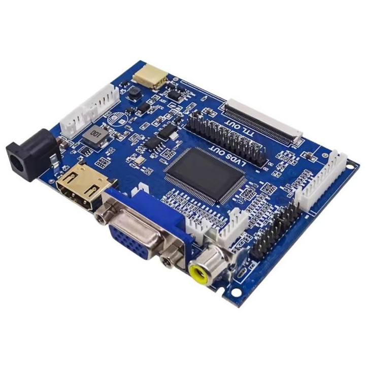 TTL LVDS LCD Controller Board: HDMI/VGA/2AV 50PIN for AT070TN90/92/94 (VS-TY2662-V1).