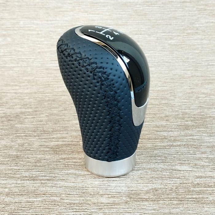 Shift Knob Transmisi Kulit Raize Rocky Manual 5 Speed - HITAM POLOS