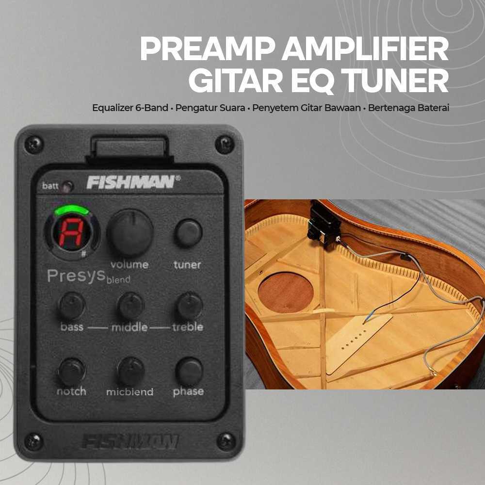 COD Alat Preamp Ampli Amplifier 6 EQ Equalizer Pengubah Suara Dengan Penyetel Stem Tuning Tuner Gita