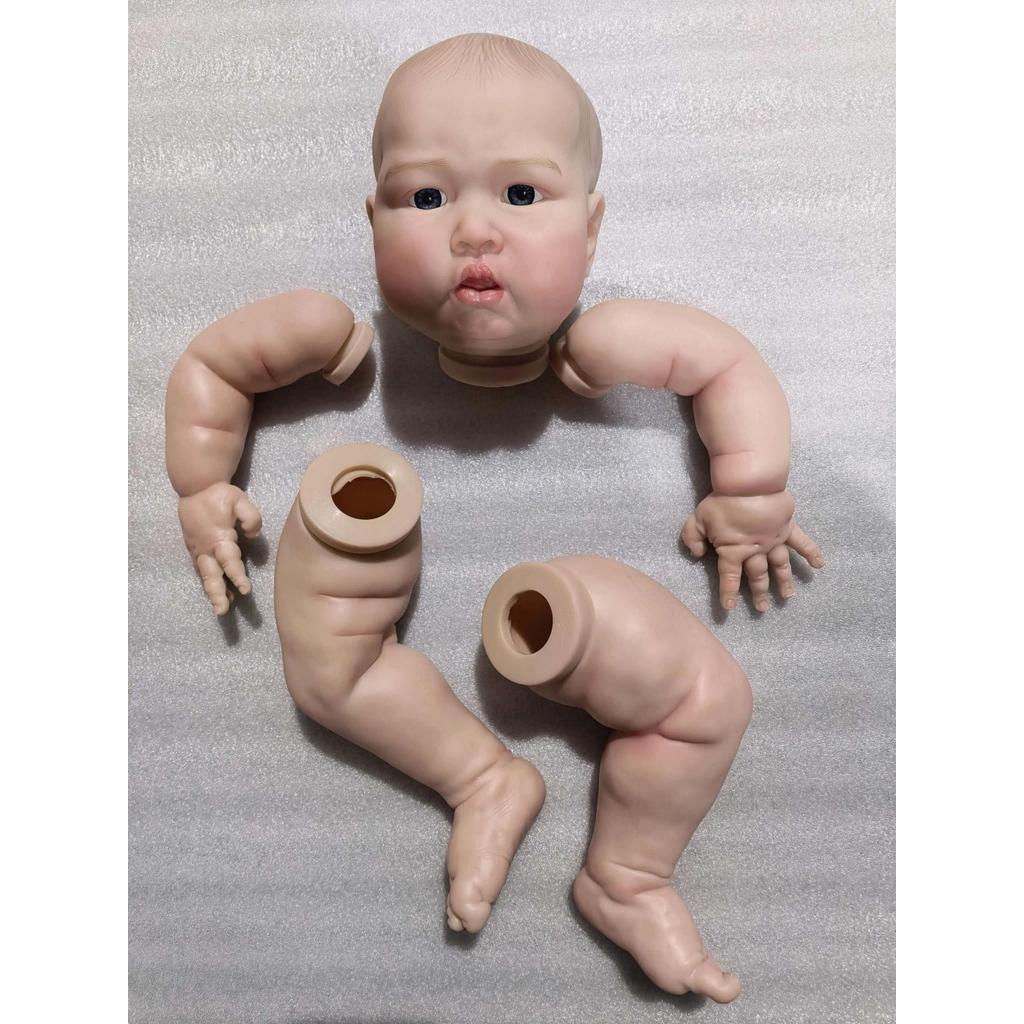 NPK 24in Blue Sparrow Lifelike Reborn Doll kit painted Doll kit Unfinished Doll parts With Hand Pain