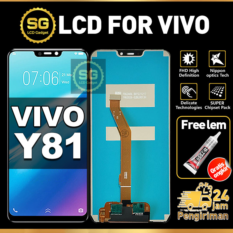 SG LCD VIVO Y81 Fullset HP Touchscreen VIVO Y81 Free Lem Glass Touch Screen Digitizer COD
