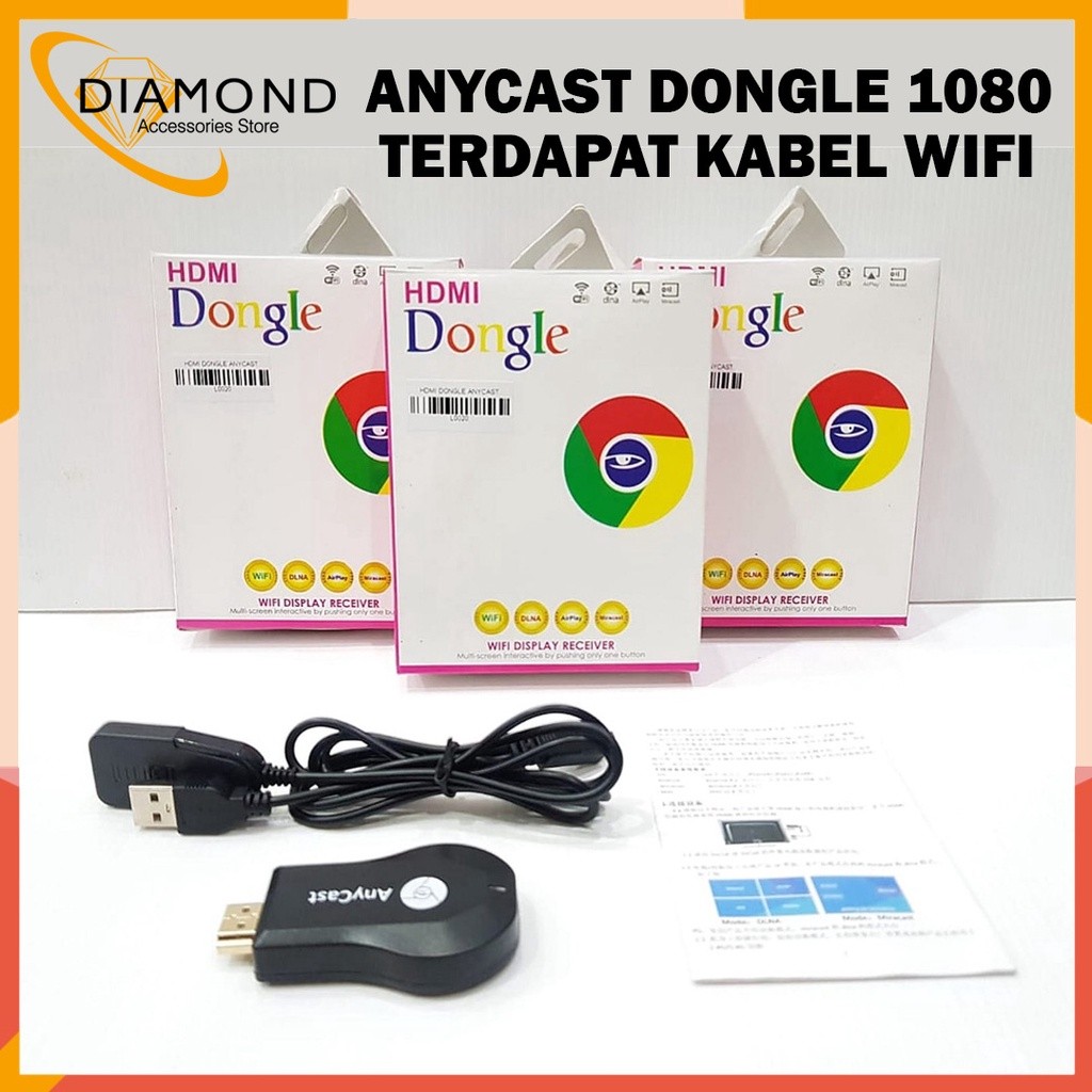 ANYCAST DONGLE WIFI DISPLAY RECEIVER TV / DONGLE WIFI ORIGINAL