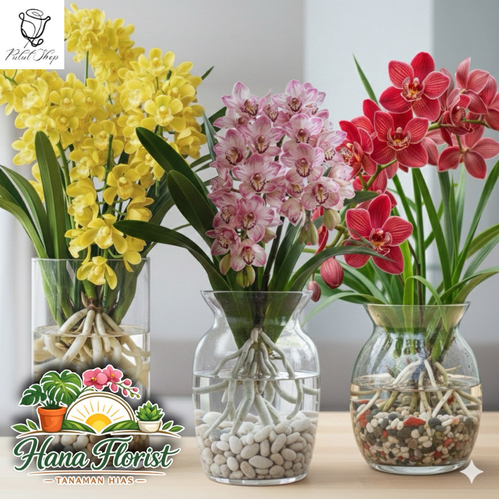 Tanaman Hias Anggrek Cymbidium Parfum Wangi | Anggrek Premium Berbunga Indah & Elegan