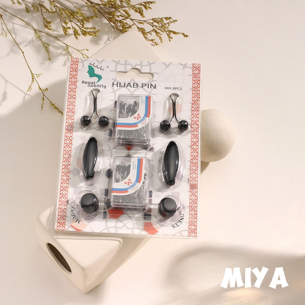 MIYA Set Magnet Hijab Peniti Kerudung Kuat Penjepit Syal Aksesoris G024
