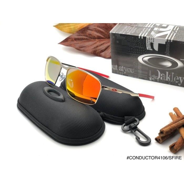 Kacamata Oakley Polarized Pria Metal Conductor 8 Polaroid Sunglasses Kaca Mata Mewah Authentic