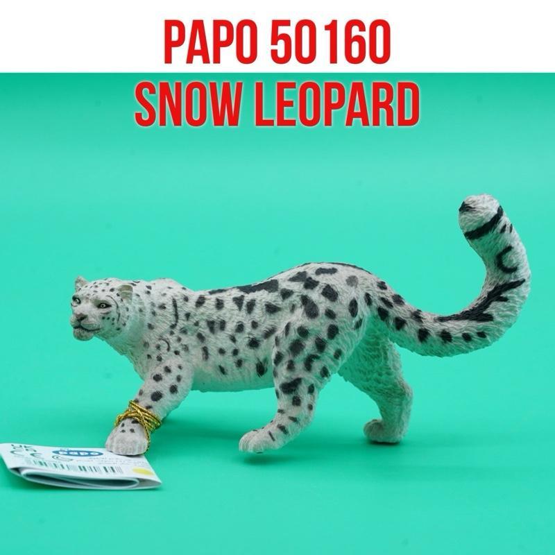 Papo 50160 Snow Leopard Panthera Uncia Macan Tutul Salju | Mainan Figure Binatang Miniature Hewan An