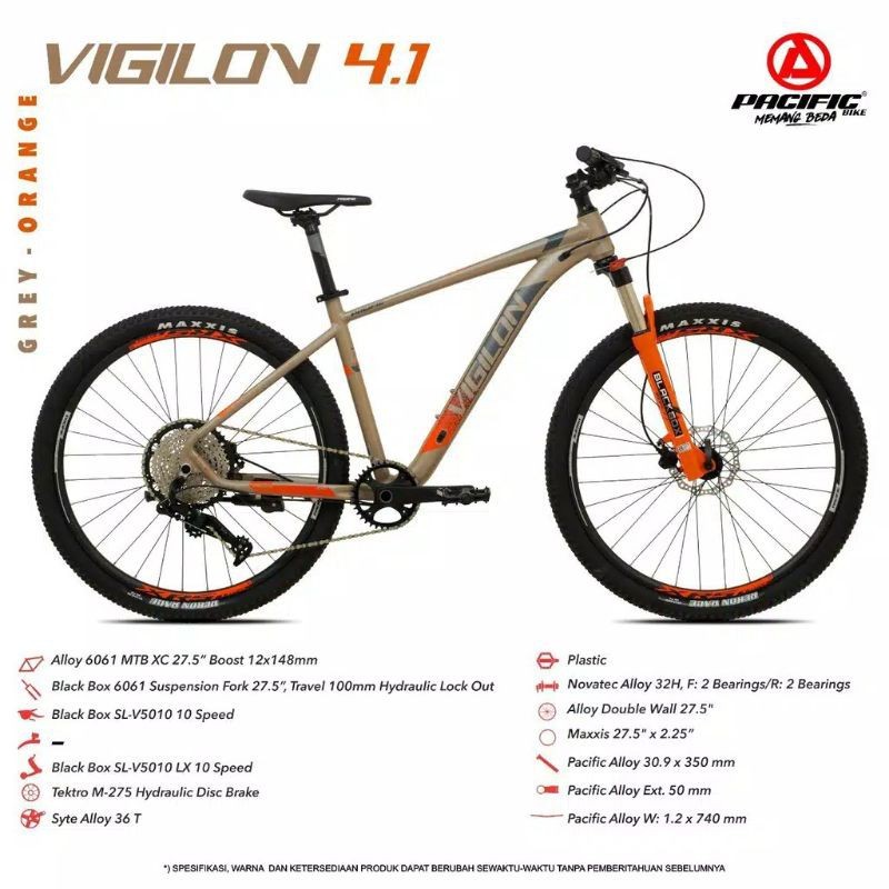 PROMO Sepeda Dewasa Mtb Gunung  27.5" Pacific  Vigilon 4.1