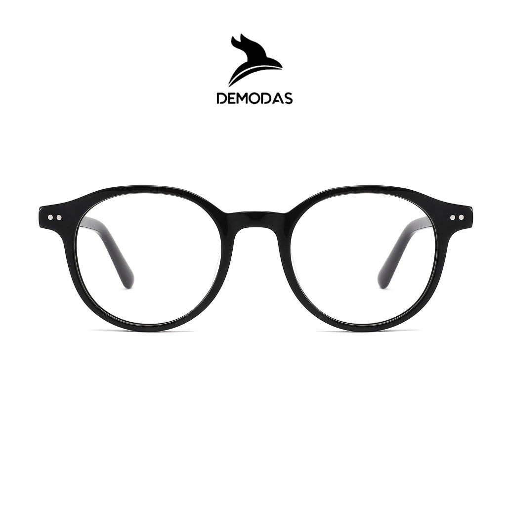 DEMODAS YL99005 Kacamata Bulat Lensa Photocromic Bluecromic Antiradiasi Blueray Minus Normal Silinde