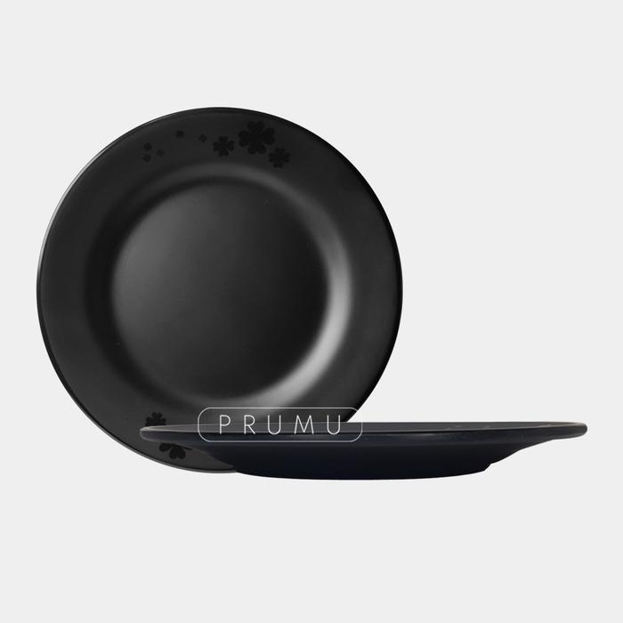 Piring melamin 8"- Piring cafe - Piring resto - Piring hotel - V308 - Hitam
