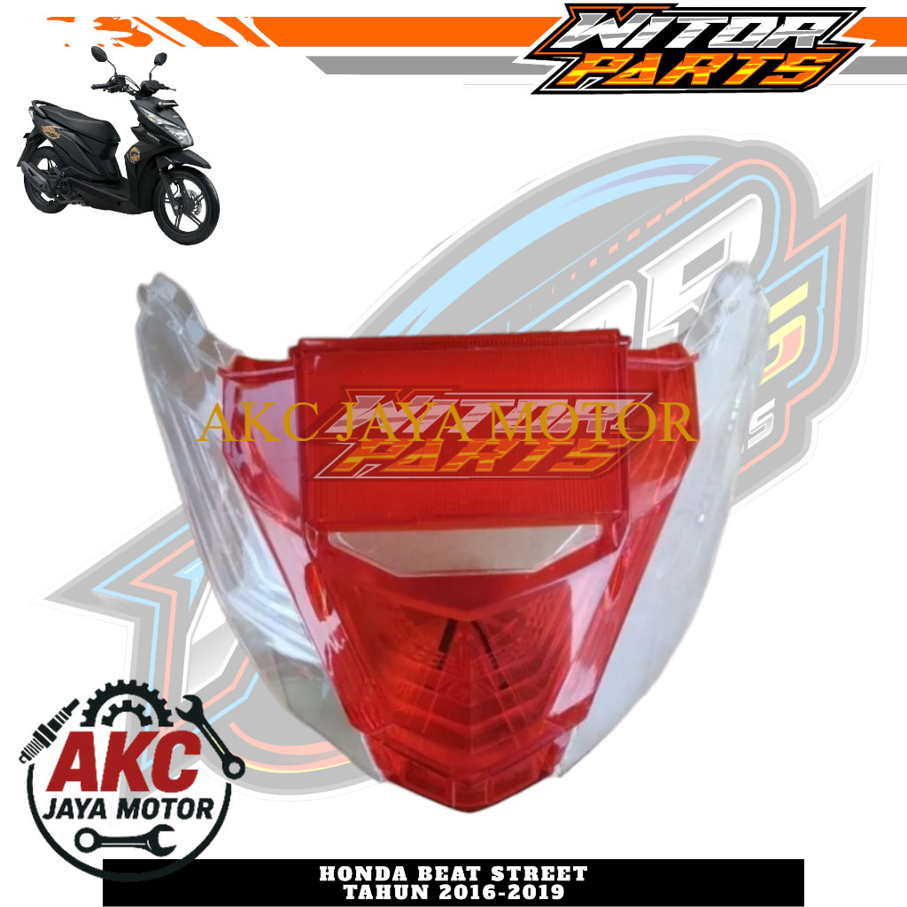 Mika Kaca Lampu Stop Belakang Beat Street 2016 2017 2018 2019 / Mika Lampu Stop Belakang Stoplamp Be