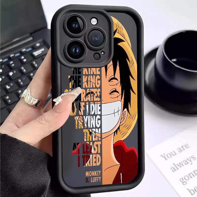 Case OPPO Reno5 4G 5G Reno3 Reno4 F Lite K Z Reno6 Soft Pro Camera Cartoons One Piece Kesing Hp