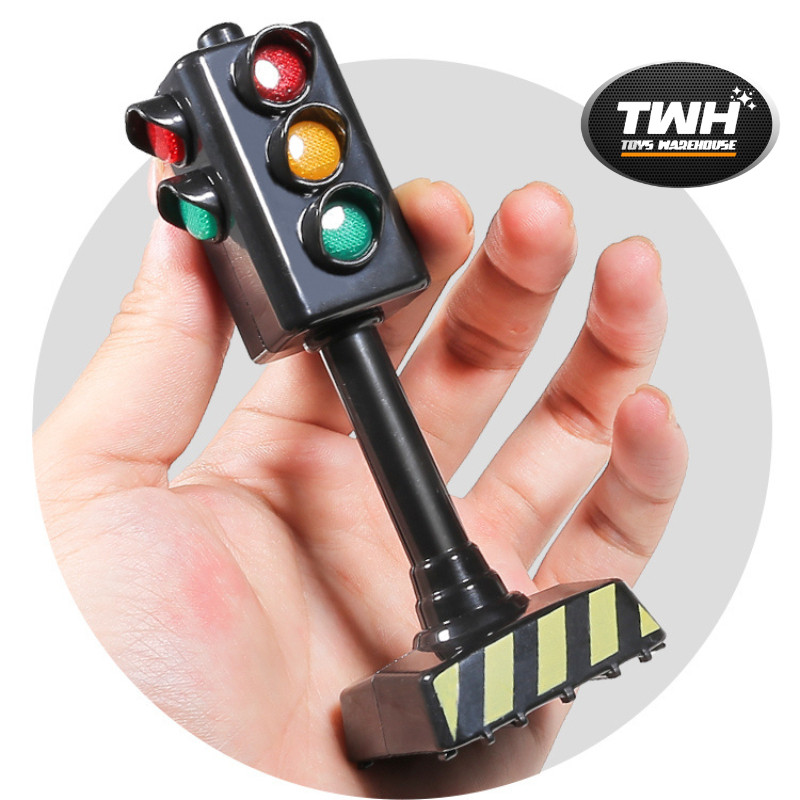 [REDSUNS] MAINAN LAMPU LALU LINTAS TRAFFIC LIGHT - EFEK LAMPU MENYALA DAN ADA TIMING LAMPUNYA