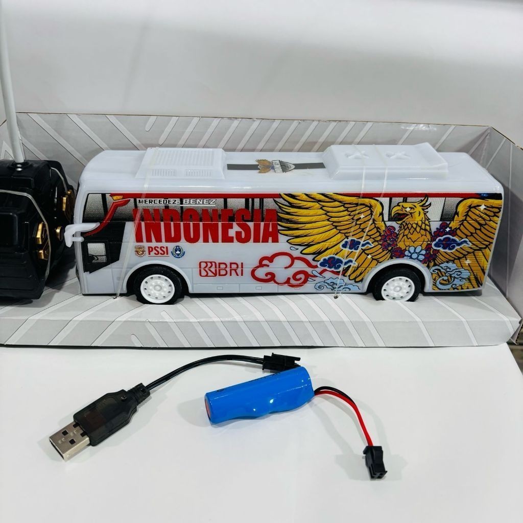 VALLPLAY VIRAL RC BUS BASURI BESAR /31CM BUS TELOLET MUSIK / BIS TELOLET REMOTE CONTROL Terbaru