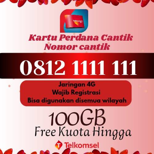 Nomer Cantik 10 11 12 Digit simPATI Nocan Telkomsel 4G 5G Bonus Kuota 100GB