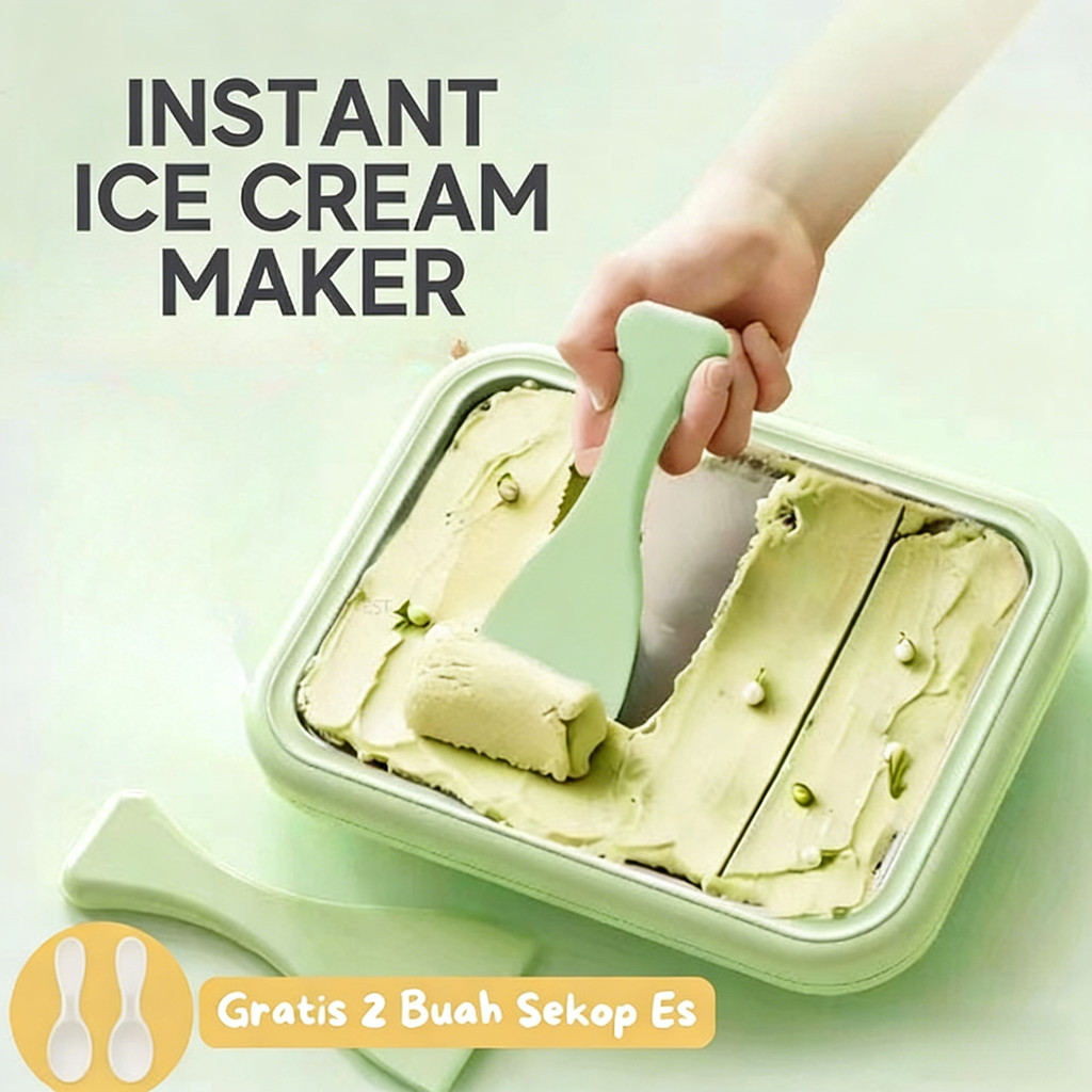 Ice Cream Roll Maker Alat Pembuat Ice Cream Roll Rumahan Yogurt Fried Ice Pan