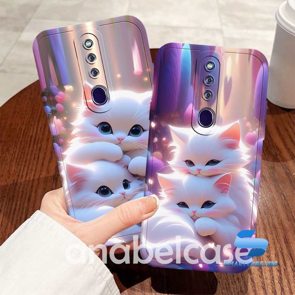 Softcase OPPO F11/F11 PRO/ F5 / F7 / F9 Casing Softcase Kesing Lucu Cesing Phone Soft Casing Kucing 