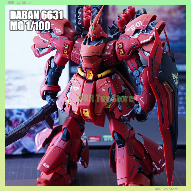 In Stock DABAN 6631 MG 1/100 Sazabi Ver KA Assembly Model Kit Action Figures Robot Plastic Model Kid