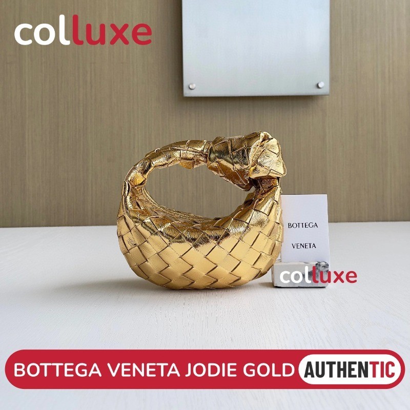 Bottega Veneta Jodie Tote Bag Gold BV Lambskin Supermini & Mini & Medium