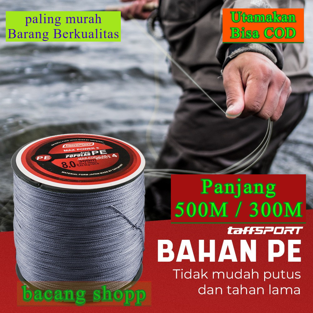 TaffSPORT SENAR PE PANCING 500M SENAR PE 0.4 0.6 0.8 1.0 1.5 - 8.0 SENAR PANCING ANTI KRITING SENAR 