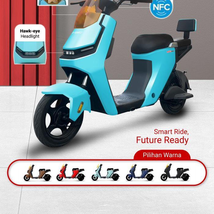 Uwinfly M60L - Sepeda listrik - Murah meriah - SELIS - Cream