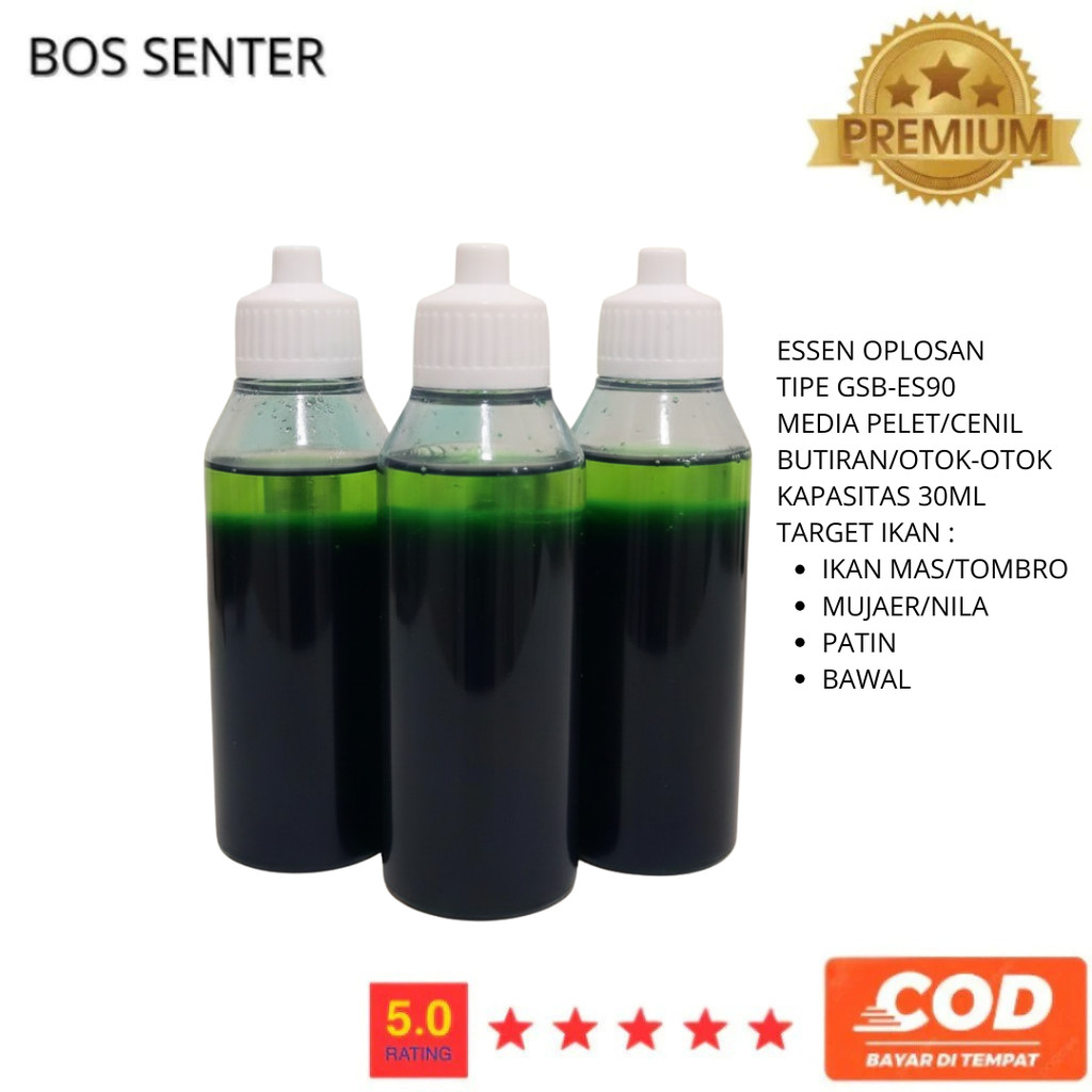 Esen Aroma Ikan Campuran Umpan 90 Rasa Ukuran 30ml Essen Essence Oplosan Terbaik Premium Ikan Tombro