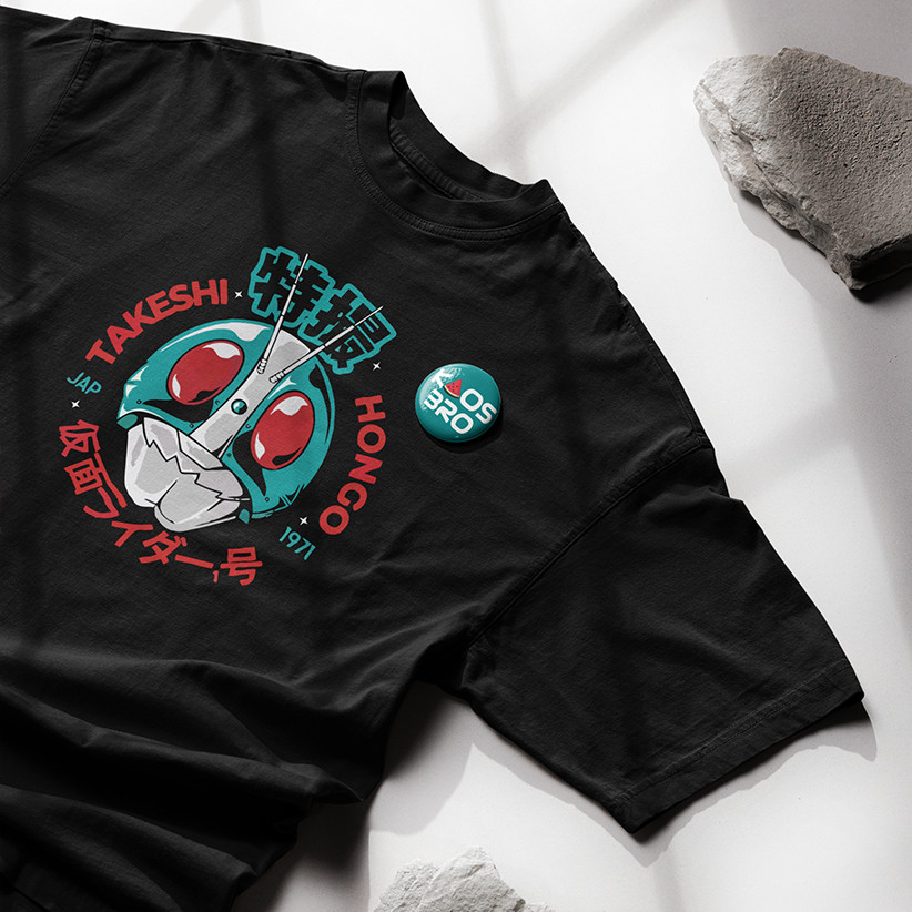 CK - Kaos Takeshi Hongo - Kaos Anime - Kaos Pria dan Wanita - 100% Cotton