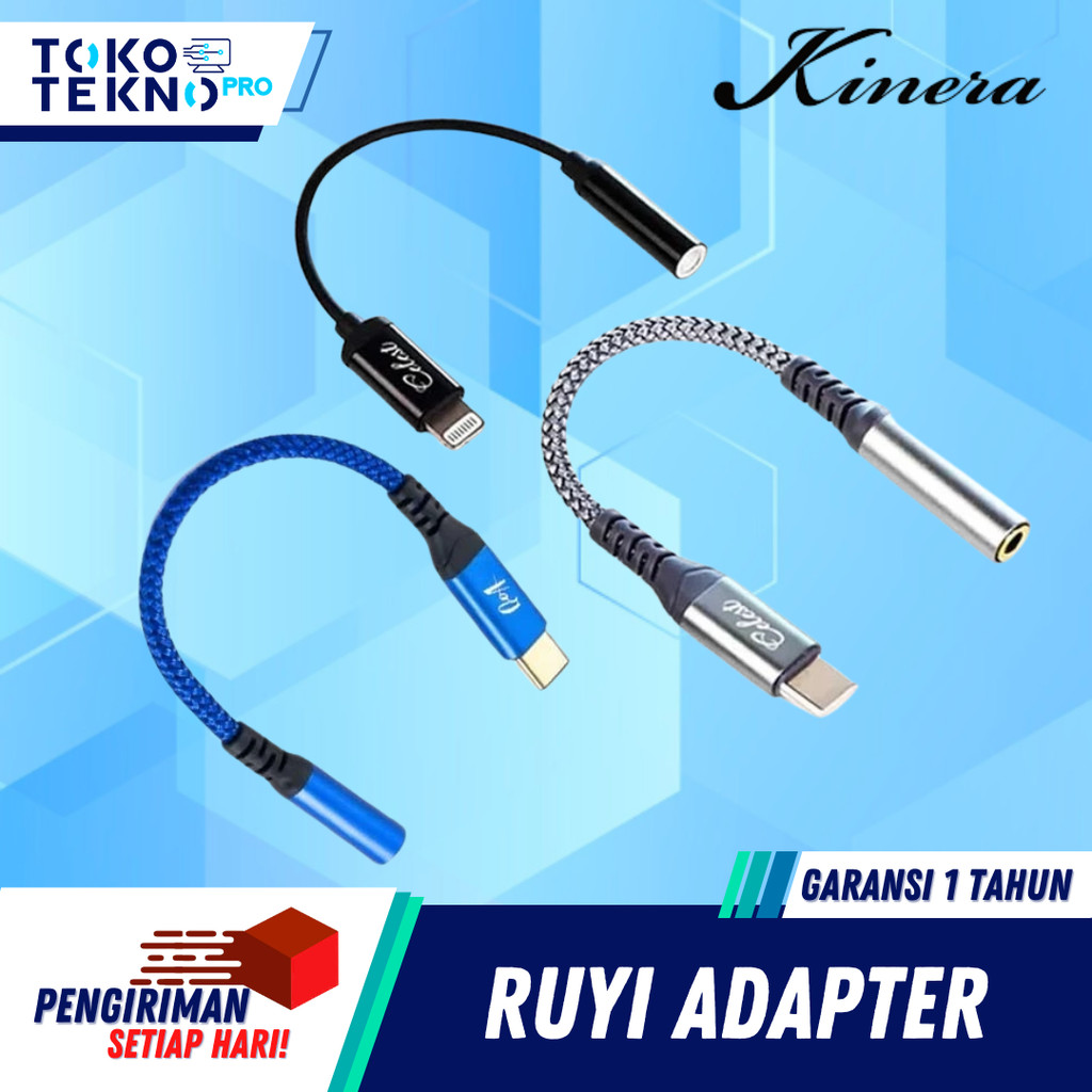 Kinera Celest RUYI / QoA Ruyi USB Type C to 3.5mm / Lightning to 3.5mm Adapter Converter