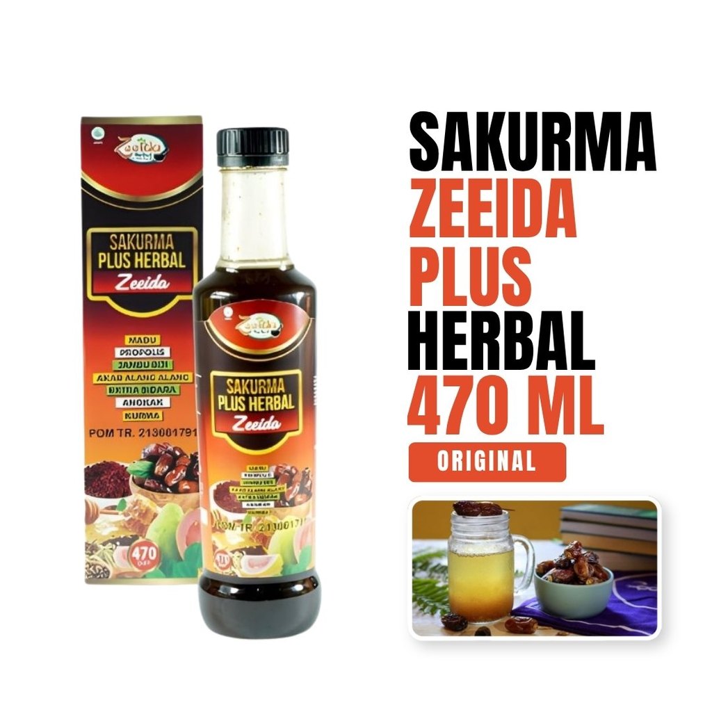 Zeeida Sari Kurma Angkak herbal alami sakurma BPOM madu propolis 470 gram